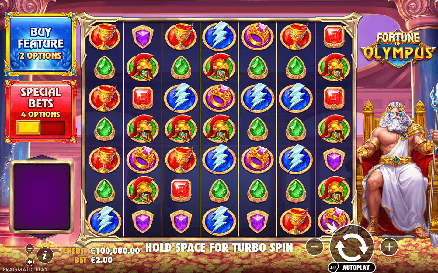 Fortune of Olympus cluster grid