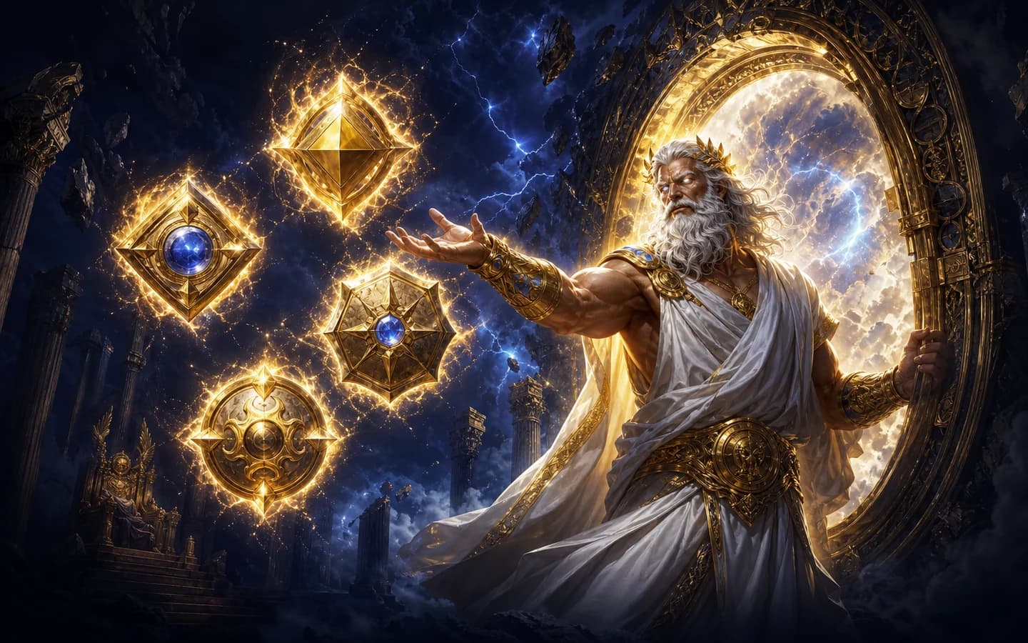 Gates of Olympus Super Scatter obra de arte